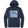 Clark Davidson Flag Hoodie - Navy - front view