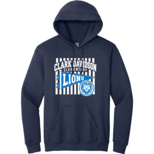 Clark Davidson Flag Hoodie - Navy - front view