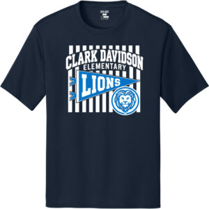 Clark Davidson Flag Short Sleeve Performance Tee - Navy - front view