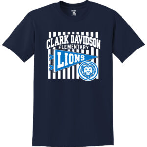 Clark Davidson Flag Short Sleeve Tee - Navy - front view
