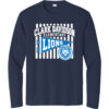 Clark Davidson Flag Performance Long Sleeve Tee - Navy - front view