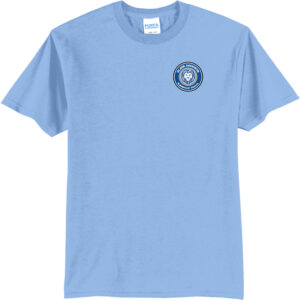 Clark Davidson Points of Interest Short Sleeve Tee - Light Blue - front view