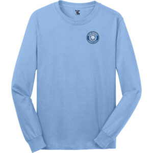 Clark Davidson Points of Interest Long Sleeve Tee - Light Blue - front view