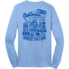 Clark Davidson Points of Interest Long Sleeve Tee - Light Blue - back view