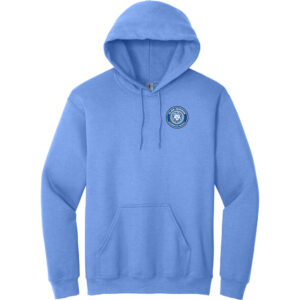 Clark Davidson Points of Interest Hoodie - Light Blue - front view