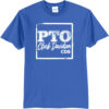 Clark Davidson PTO Square Logo Tee - Royal - front view